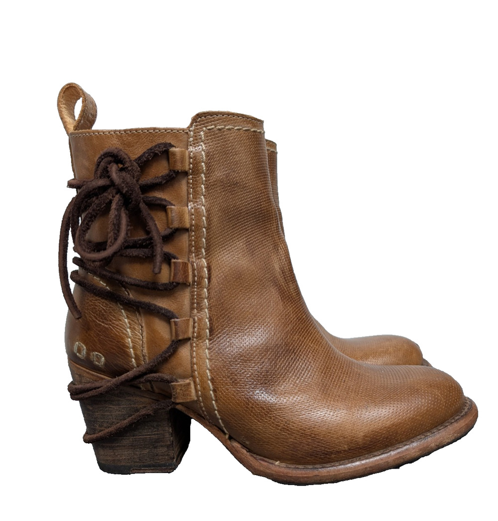 Bed Stu Blaire Boots Womens 6 Cobbler Western Boho Ankle Booties Cottage Brown